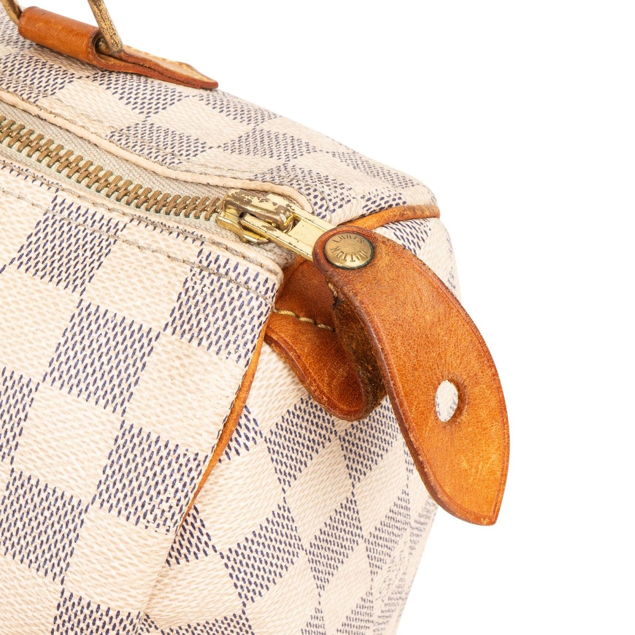 Louis Vuitton Monogram Damier Azur Canvas Speedy 25 Handbag Beige