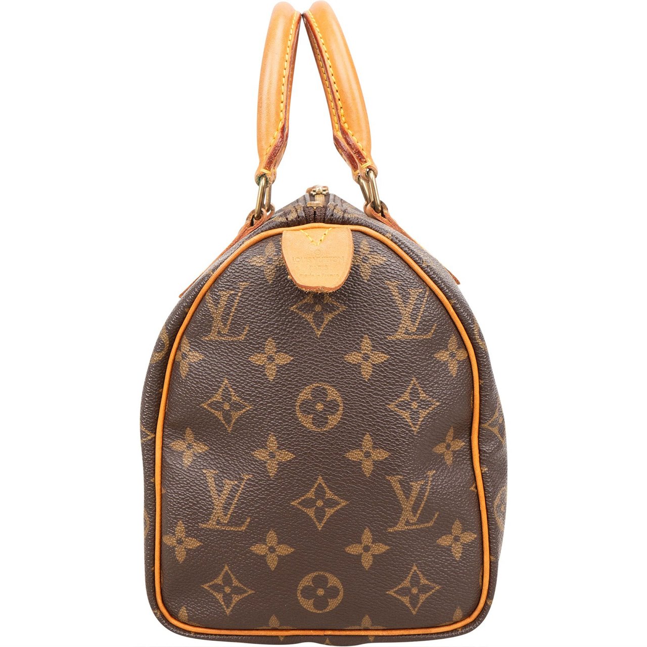 Louis Vuitton Monogram Canvas Speedy 25 Handbag Bruin