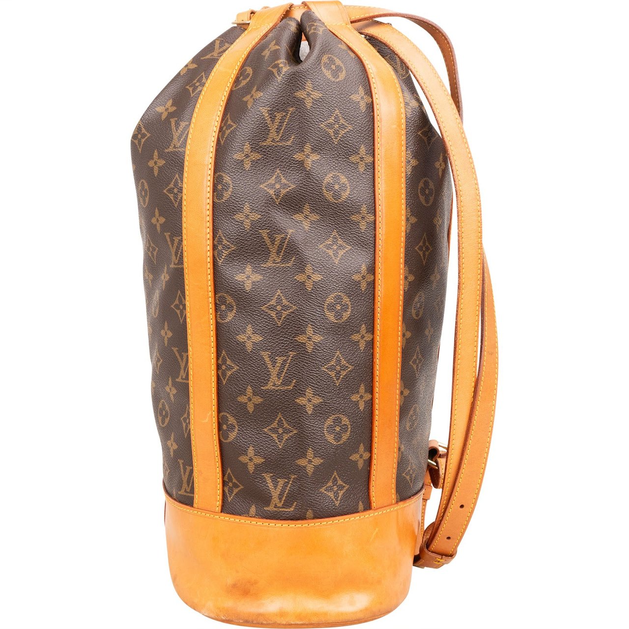 Louis Vuitton Monogram Canvas Randonnee GM Backpack Shoulder Bag Bruin