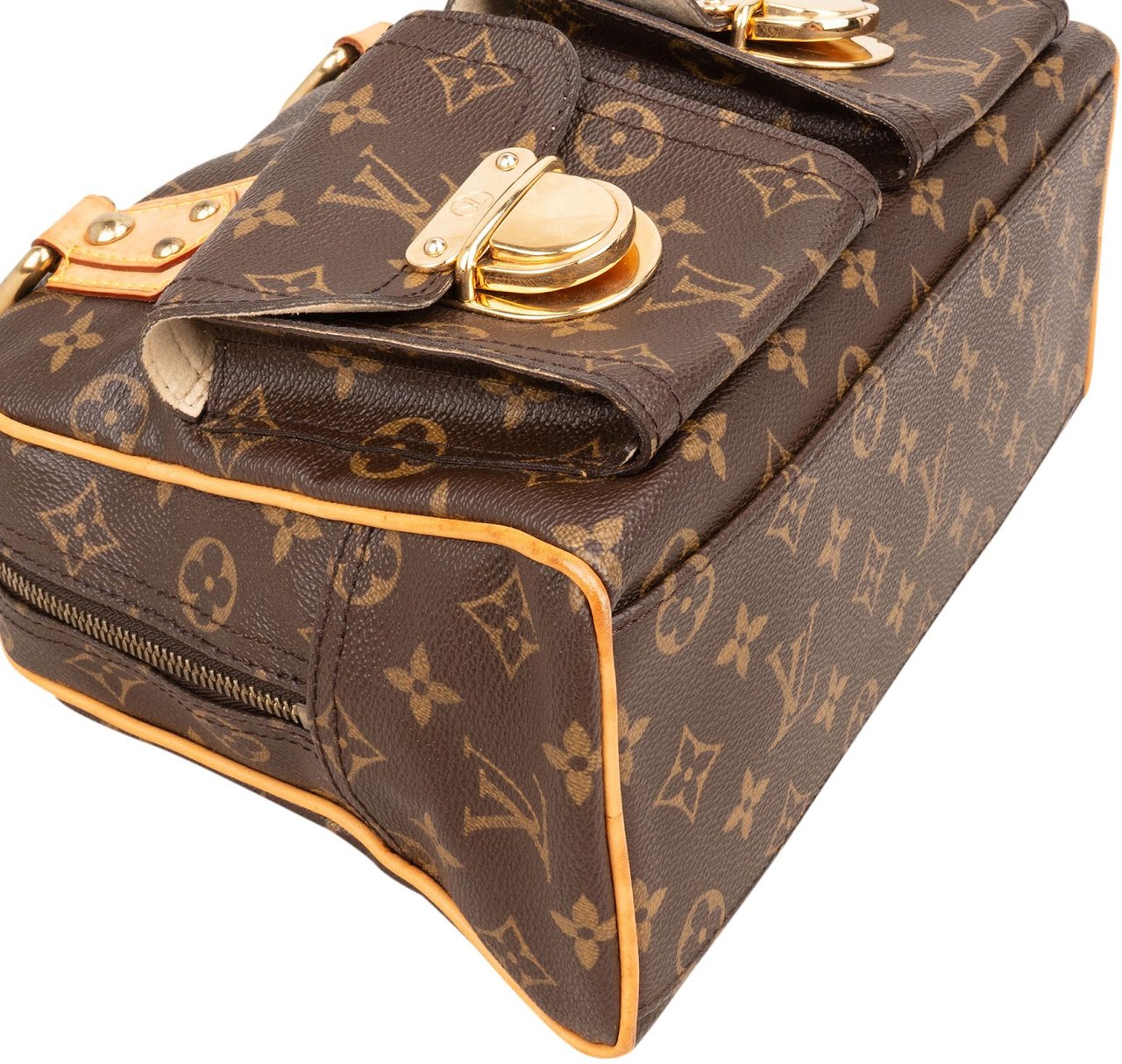 Louis Vuitton Monogram Canvas Manhattan PM Handbag Bruin