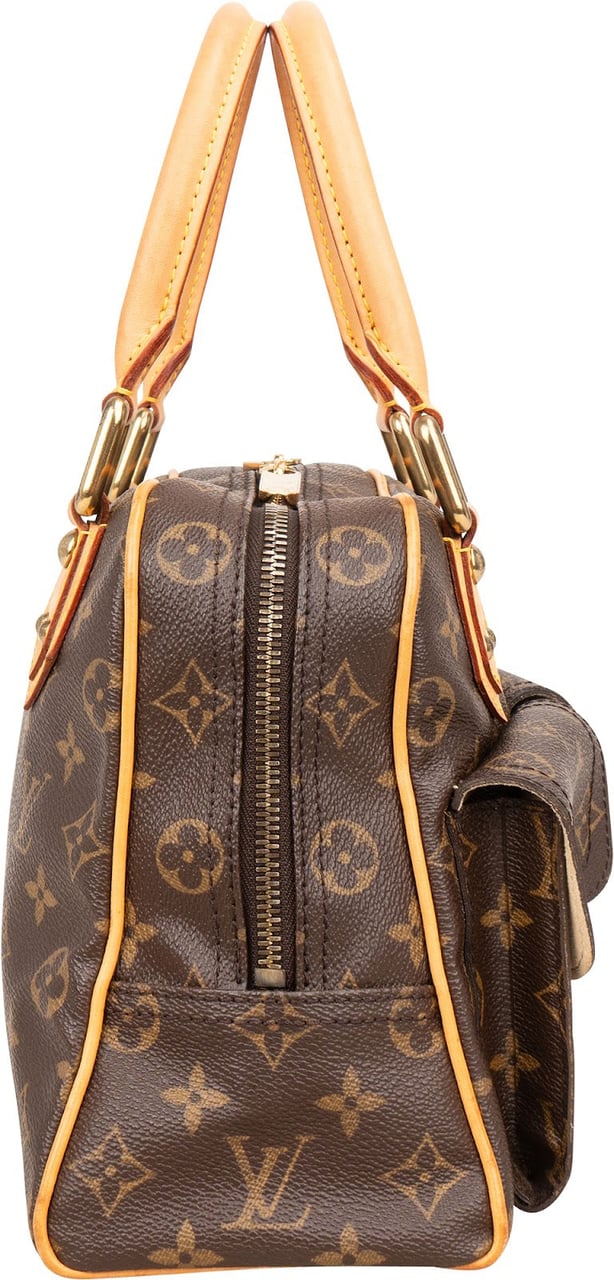 Louis Vuitton Monogram Canvas Manhattan PM Handbag Bruin