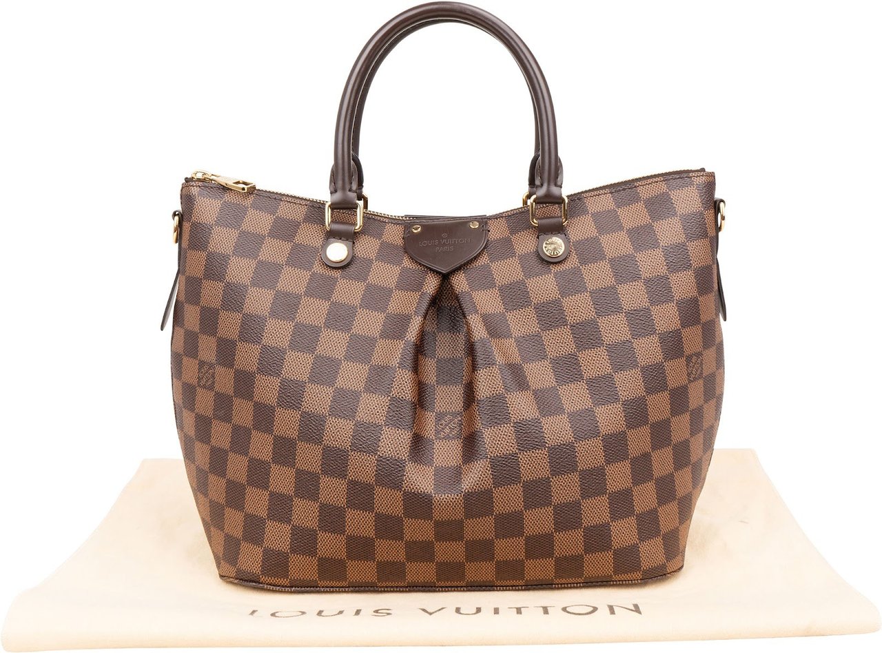 Louis Vuitton Monogram Damier Ebene Siena MM Handbag Bruin