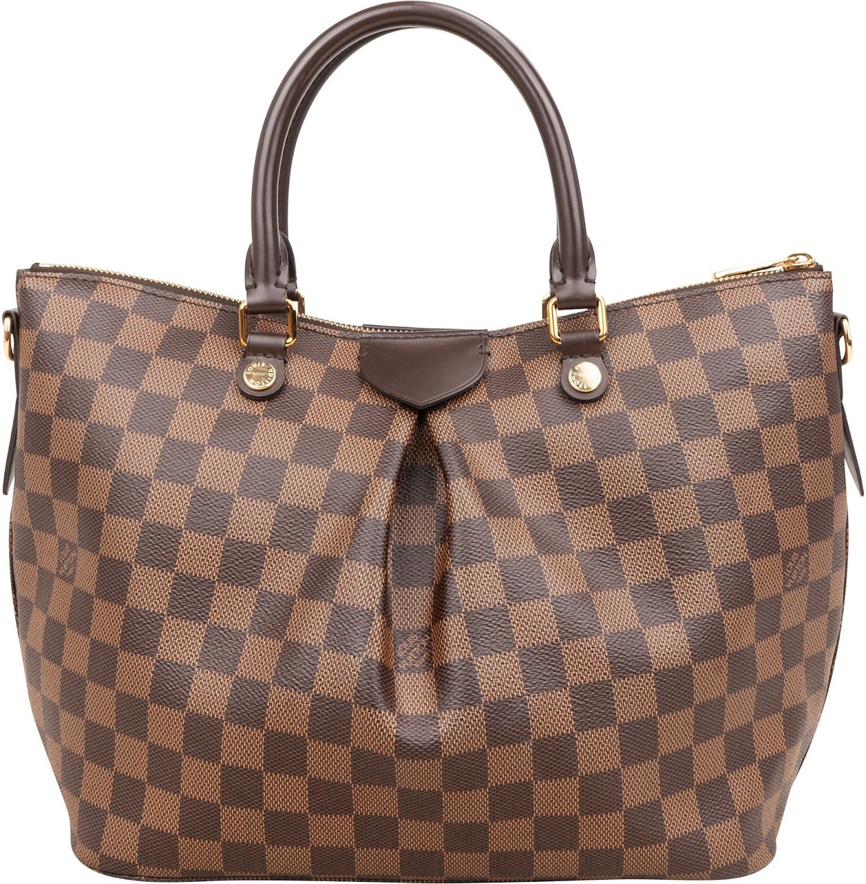 Louis Vuitton Monogram Damier Ebene Siena MM Handbag Bruin