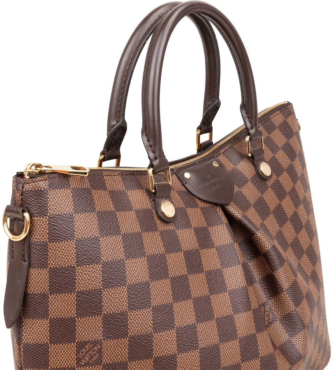 Louis Vuitton Monogram Damier Ebene Siena MM Handbag Bruin
