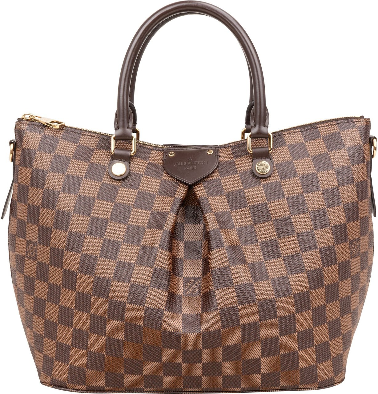 Louis Vuitton Monogram Damier Ebene Siena MM Handbag Bruin