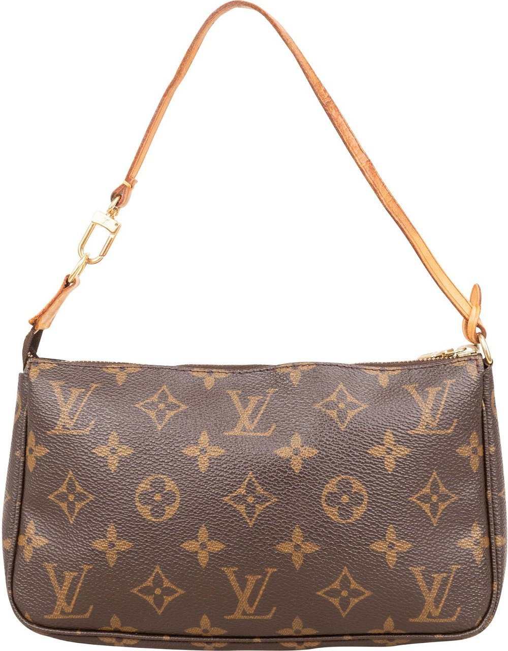 Louis Vuitton Monogram Canvas Pochette Accessoires Handbag Bruin
