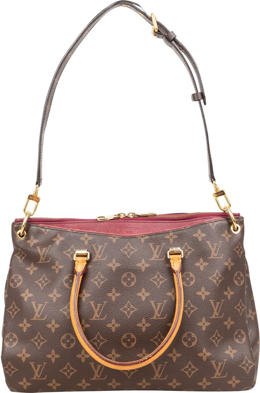 Louis Vuitton Monogram Canvas Pallas MM Handbag Bruin