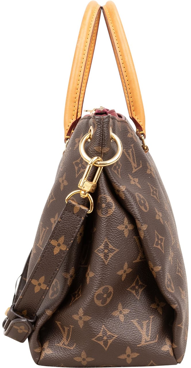 Louis Vuitton Monogram Canvas Pallas MM Handbag Bruin