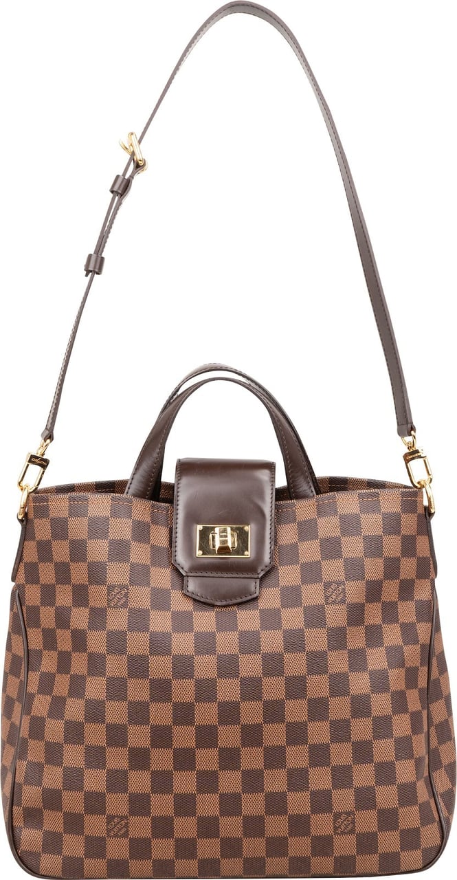 Louis Vuitton Monogram Damier Ebene Rosebery Cabas Handbag Bruin
