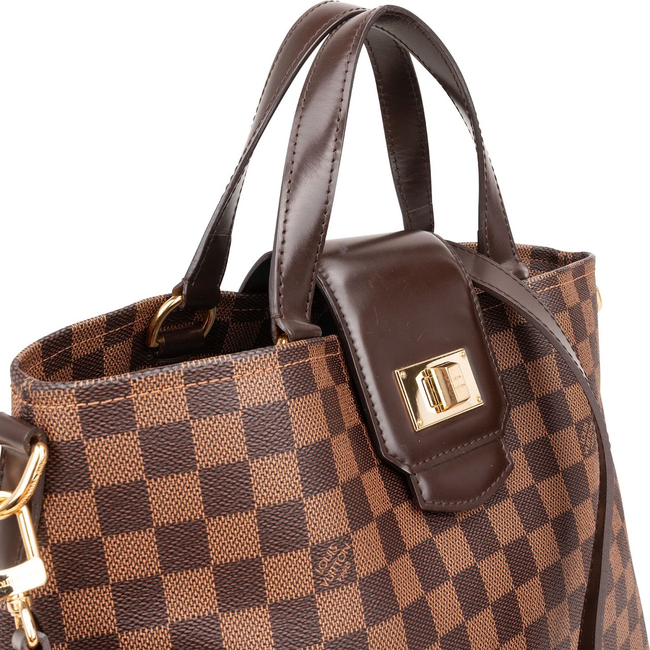Louis Vuitton Monogram Damier Ebene Rosebery Cabas Handbag Bruin