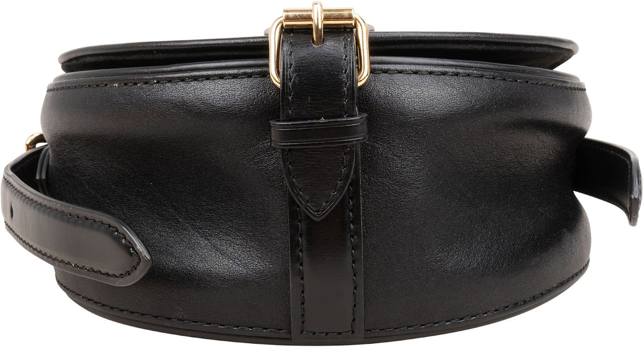 Louis Vuitton Black Calfskin Tambourin Crossbody Bag Zwart
