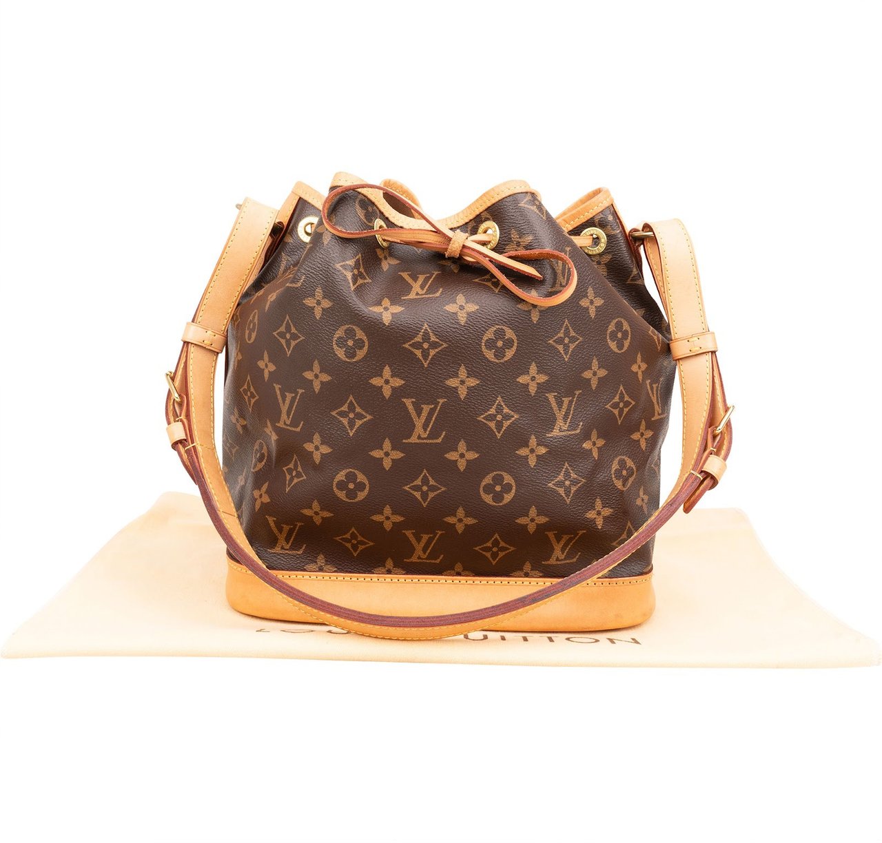 Louis Vuitton Monogram Canvas NM Sac Noé Petit Shoulder Bag Bruin