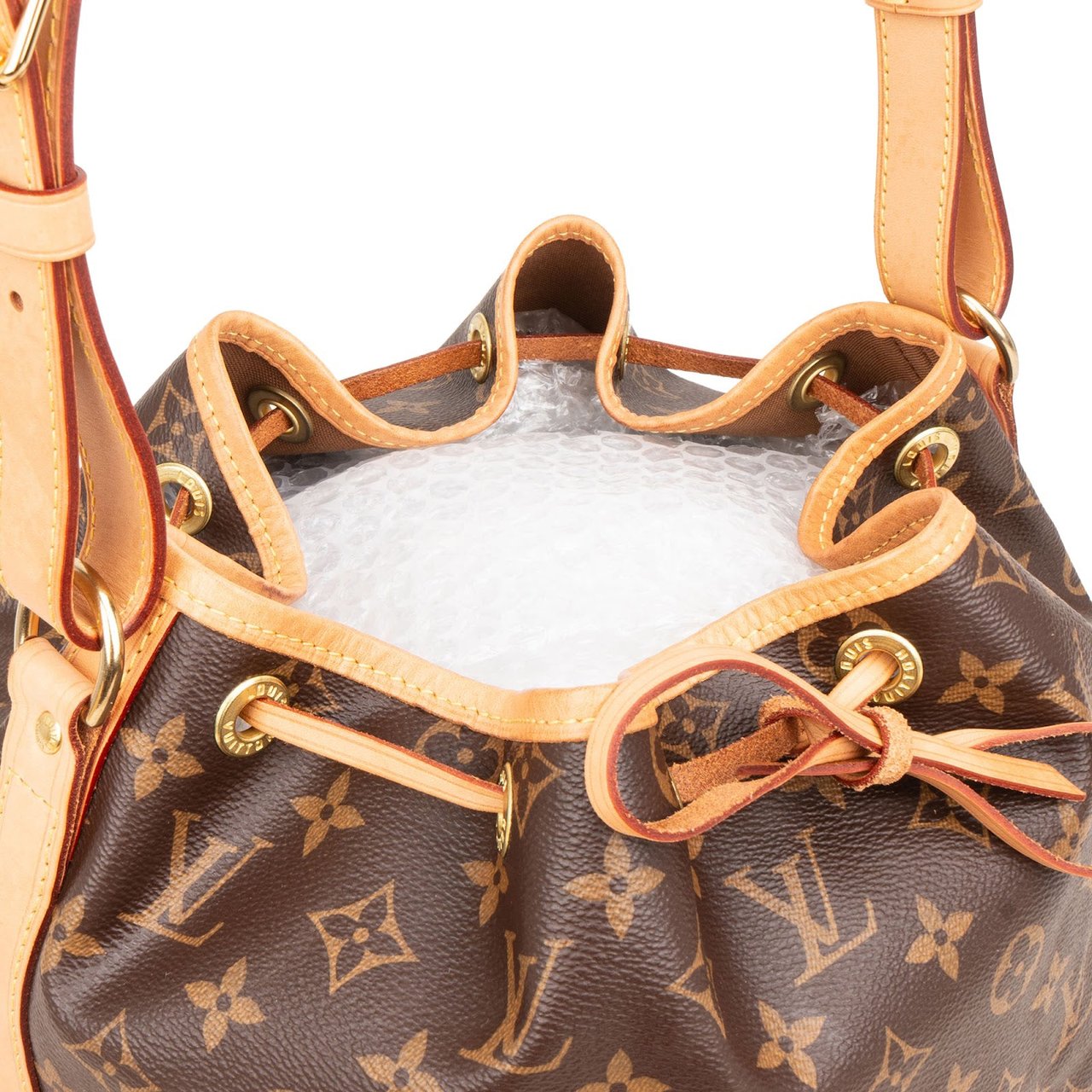 Louis Vuitton Monogram Canvas NM Sac Noé Petit Shoulder Bag Bruin