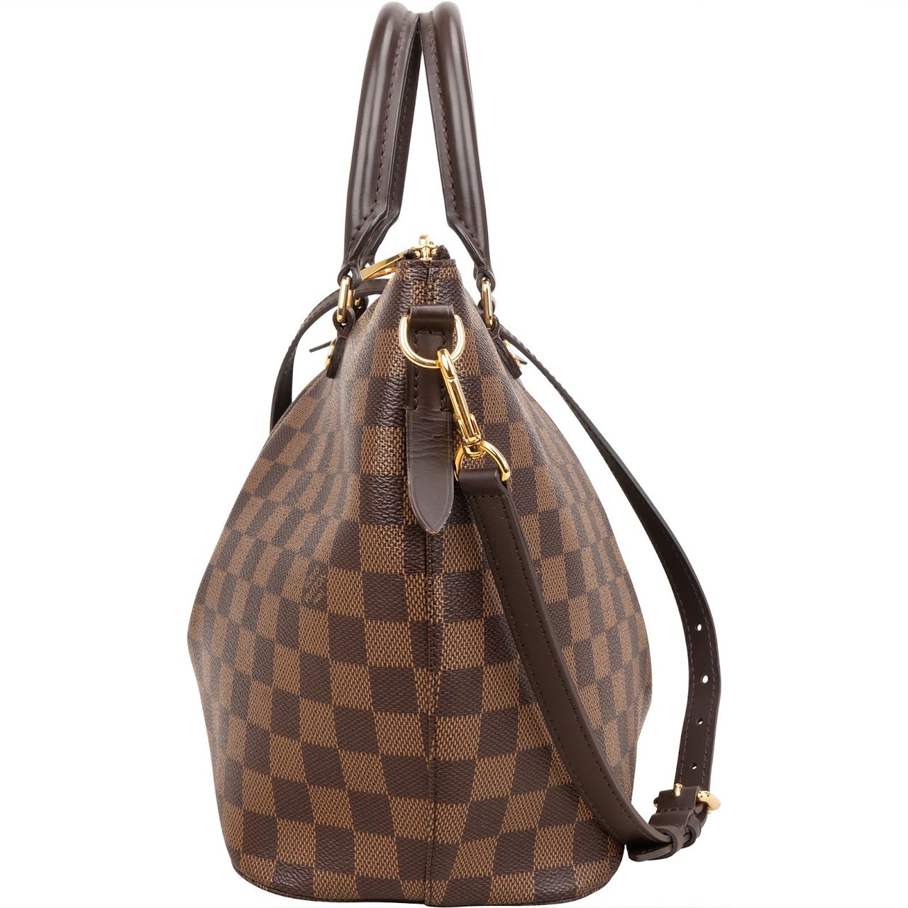 Louis Vuitton Monogram Damier Ebene Siena MM Handbag Bruin