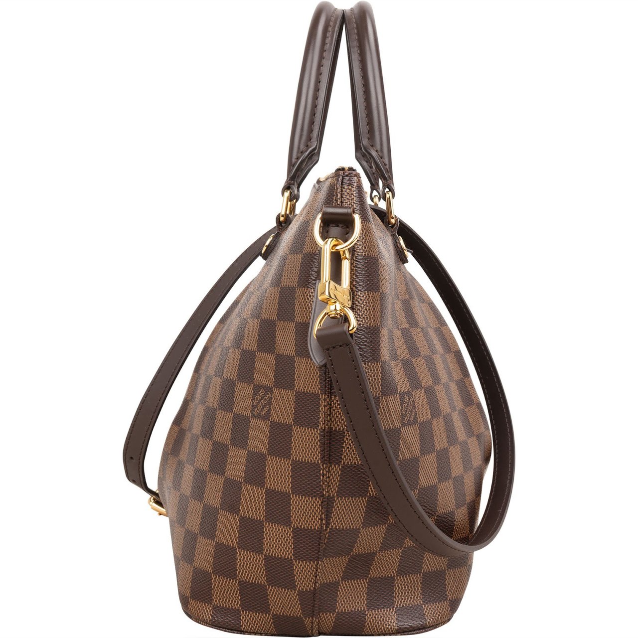 Louis Vuitton Monogram Damier Ebene Siena MM Handbag Bruin