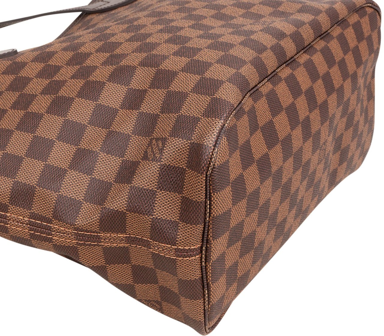 Louis Vuitton Monogram Damier Ebene Neverfull MM Shoulder Bag Bruin