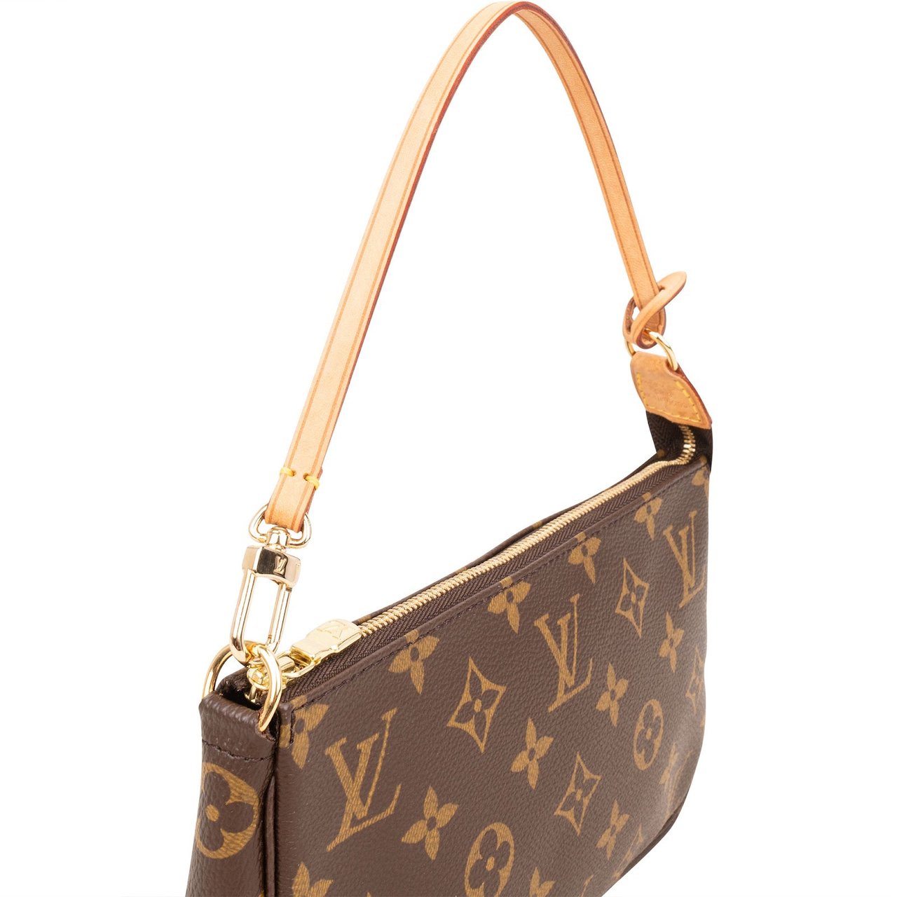 Louis Vuitton Monogram Canvas Pochette Accessoires Handbag Bruin