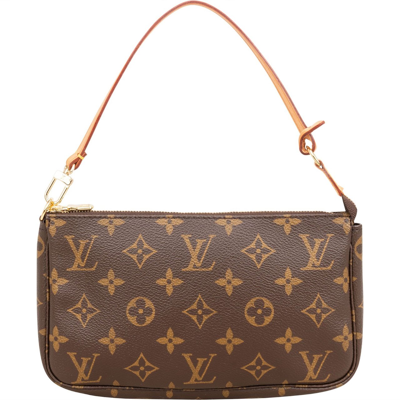 Louis Vuitton Monogram Canvas Pochette Accessoires Handbag Bruin