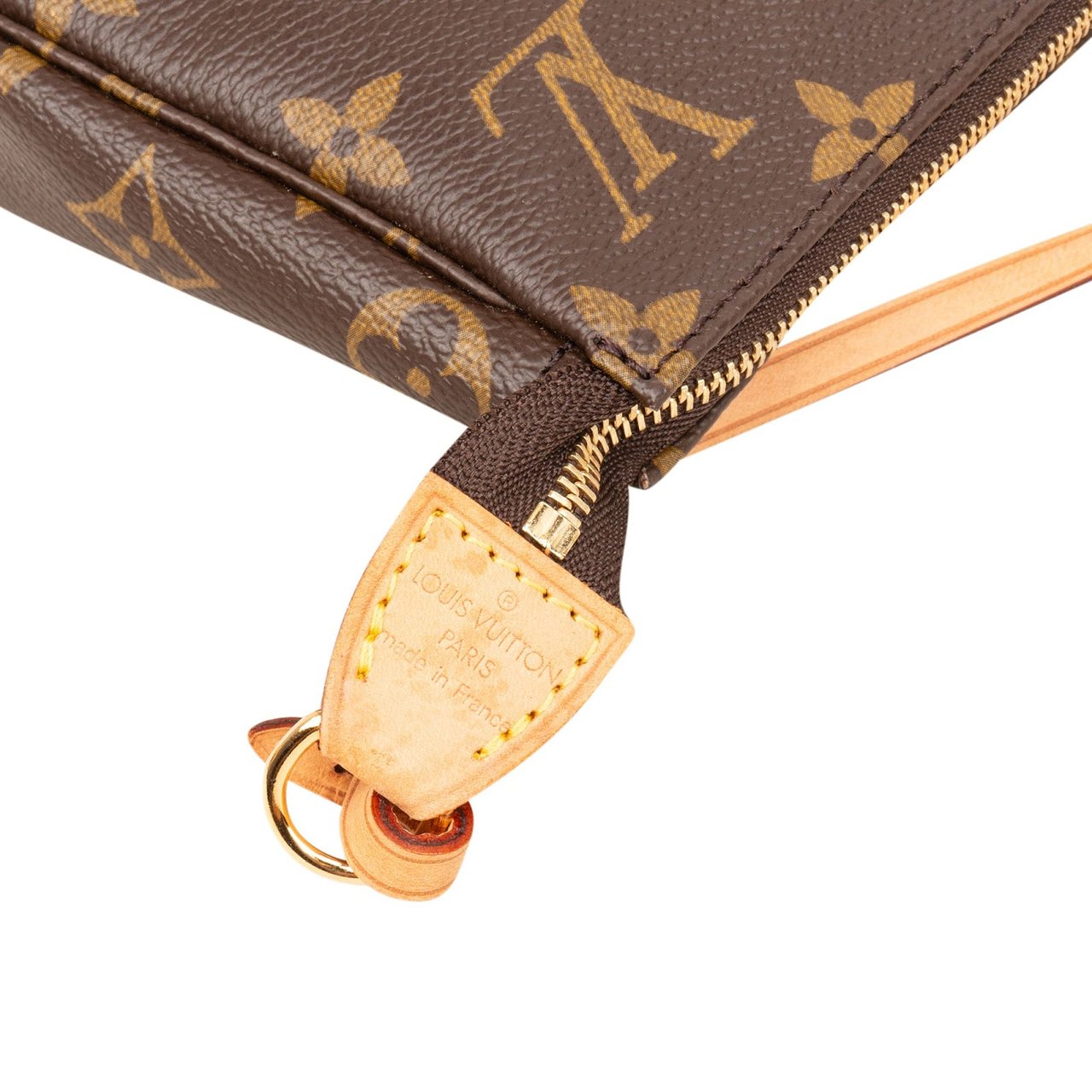 Louis Vuitton Monogram Canvas Pochette Accessoires Handbag Bruin