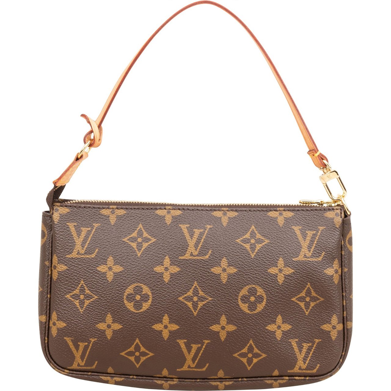Louis Vuitton Monogram Canvas Pochette Accessoires Handbag Bruin