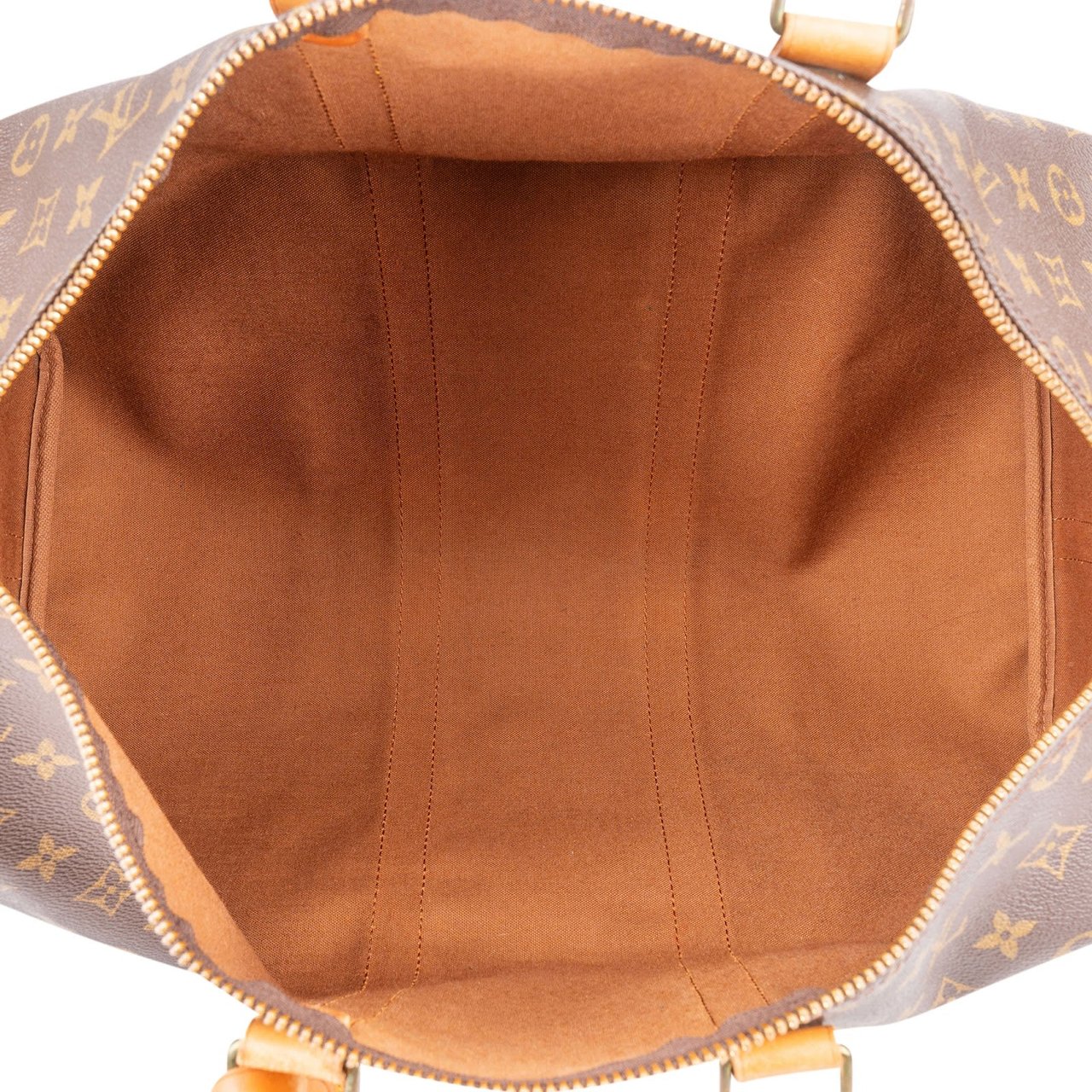 Louis Vuitton Monogram Canvas Keepall 45 Bandoulière Travel Bag Bruin