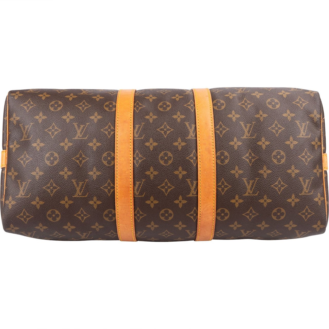 Louis Vuitton Monogram Canvas Keepall 45 Bandoulière Travel Bag Bruin