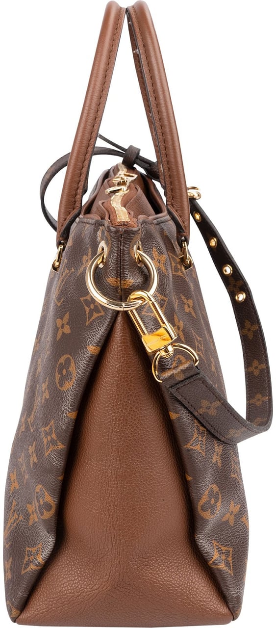 Louis Vuitton Monogram Canvas Pallas MM Handbag Bruin