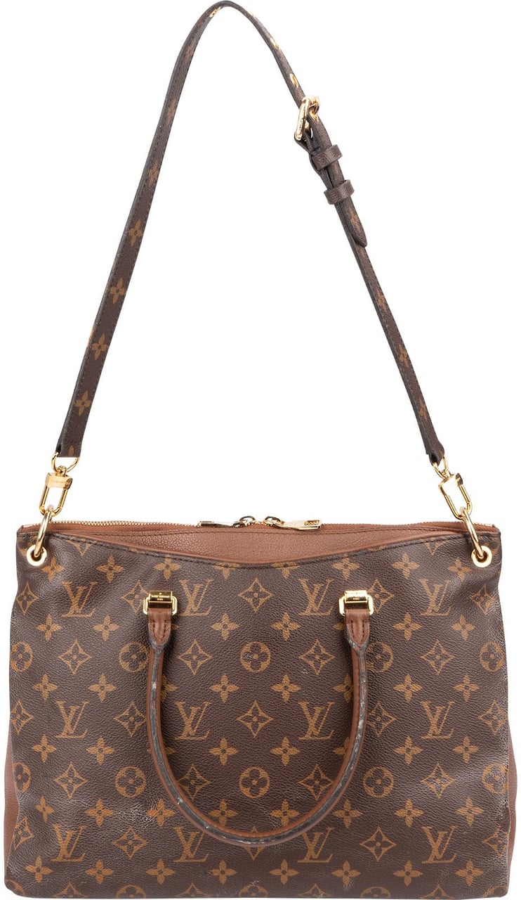 Louis Vuitton Monogram Canvas Pallas MM Handbag Bruin