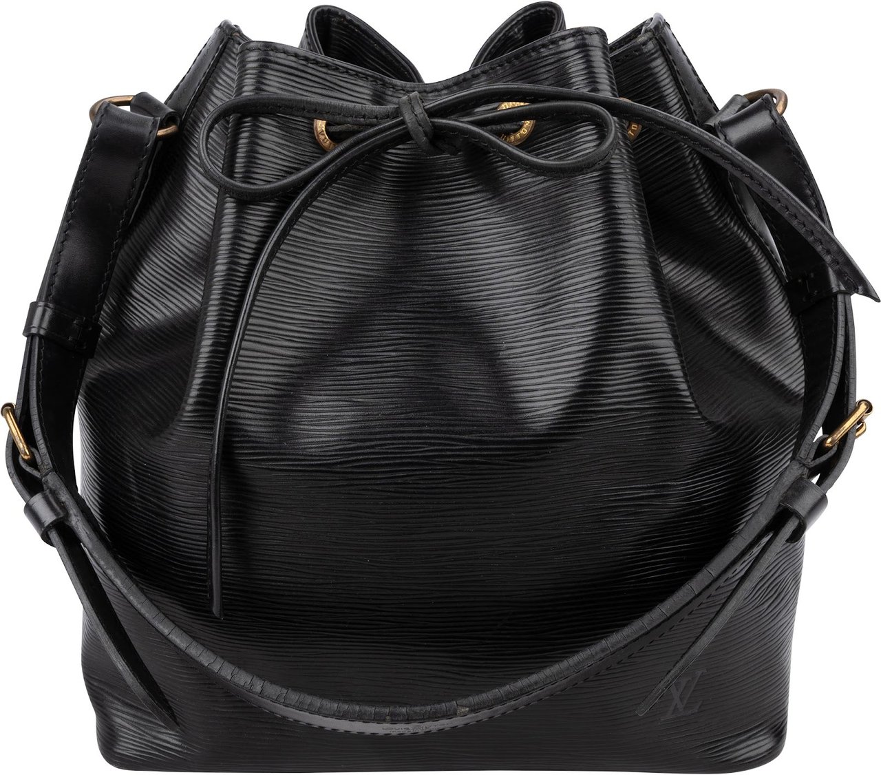 Louis Vuitton Noir Epi Leather Sac Noé Petit Shoulder Bag Zwart