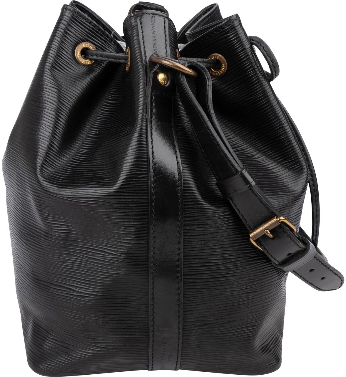 Louis Vuitton Noir Epi Leather Sac Noé Petit Shoulder Bag Zwart