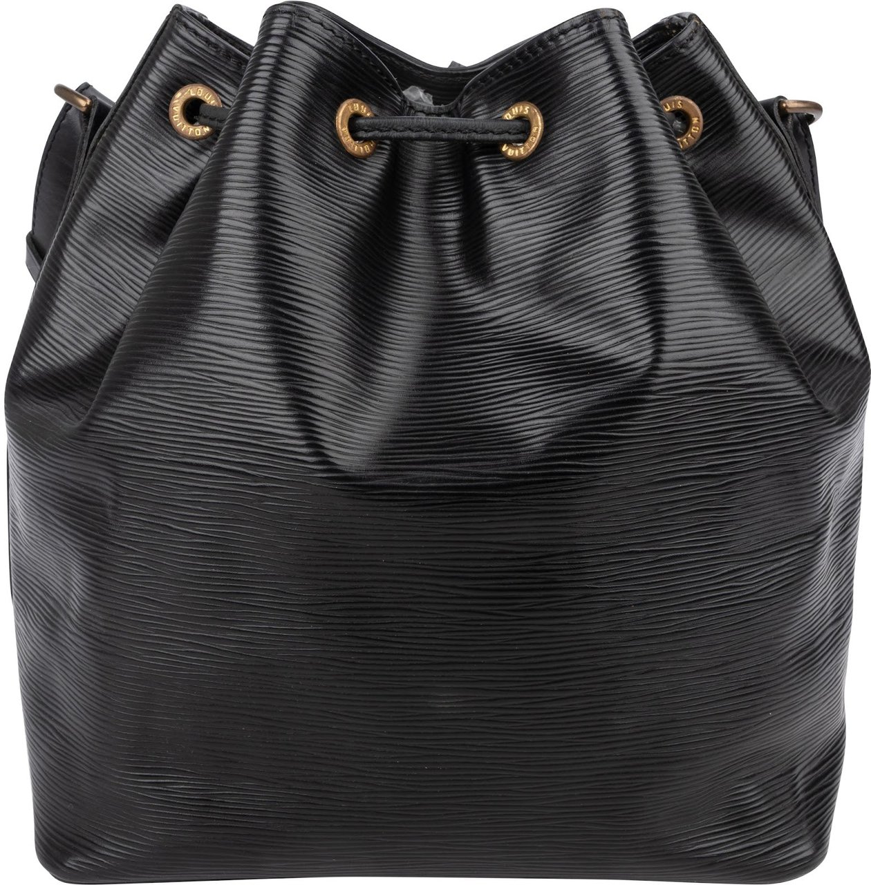 Louis Vuitton Noir Epi Leather Sac Noé Petit Shoulder Bag Zwart