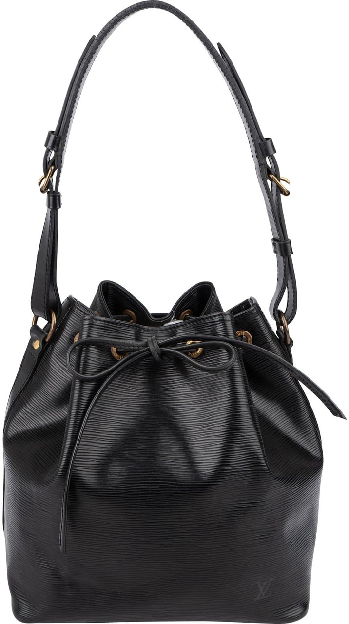 Louis Vuitton Noir Epi Leather Sac Noé Petit Shoulder Bag Zwart