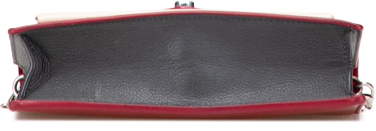 Louis Vuitton Bicolor Leather MyLockMe Chain Pochette Rood