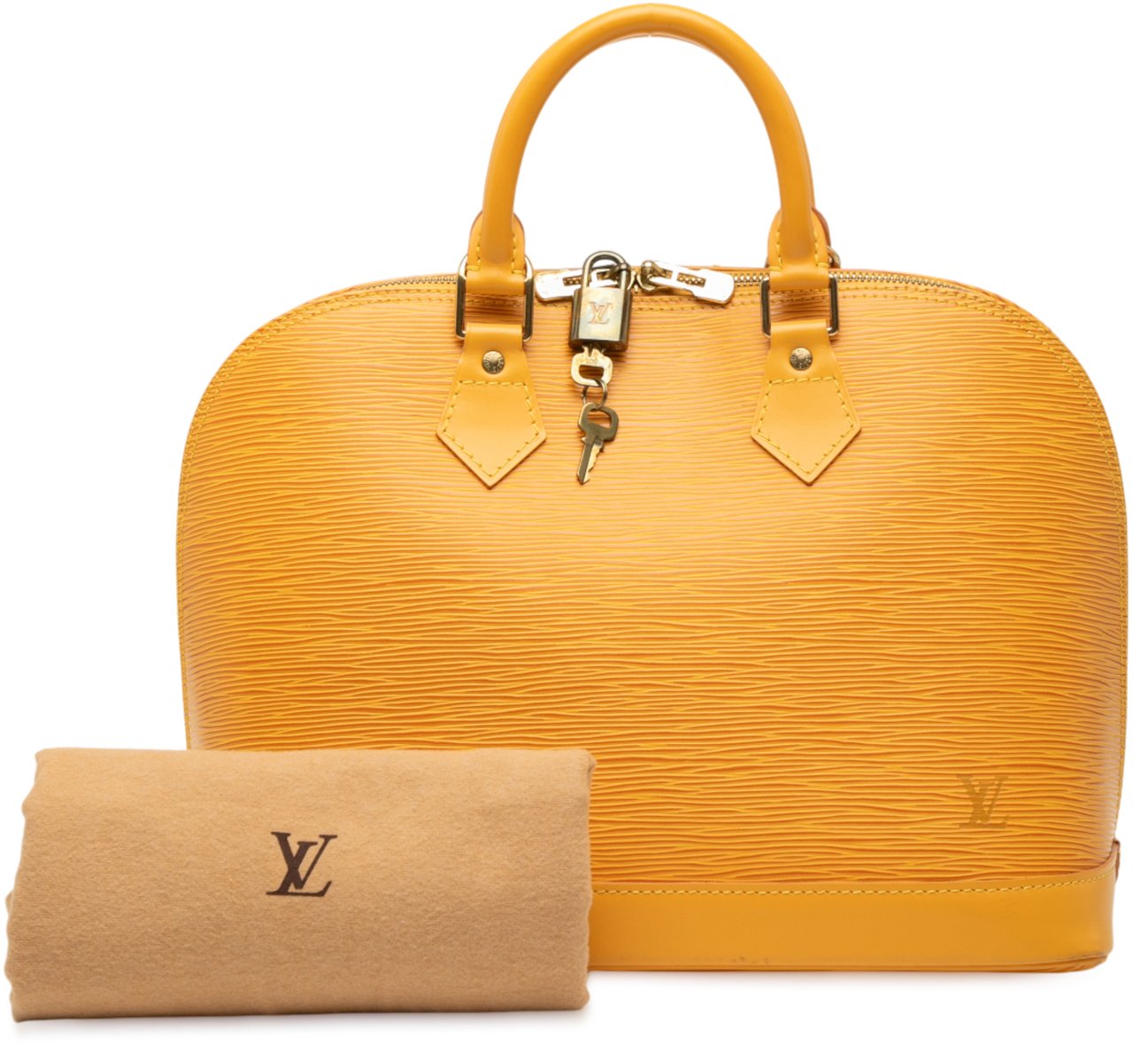 Louis Vuitton Epi Alma PM Geel