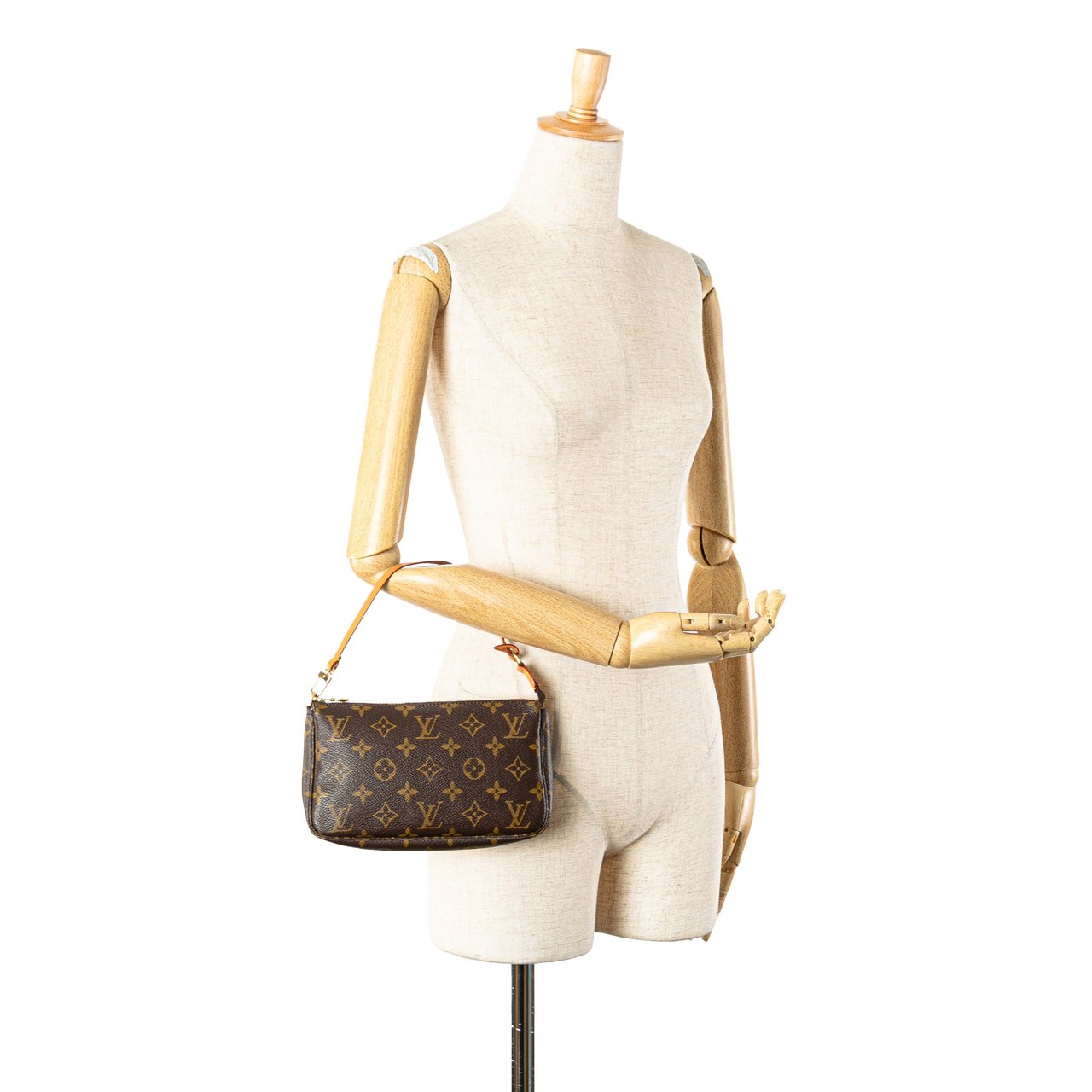 Louis Vuitton Monogram Pochette Accessoires Bruin
