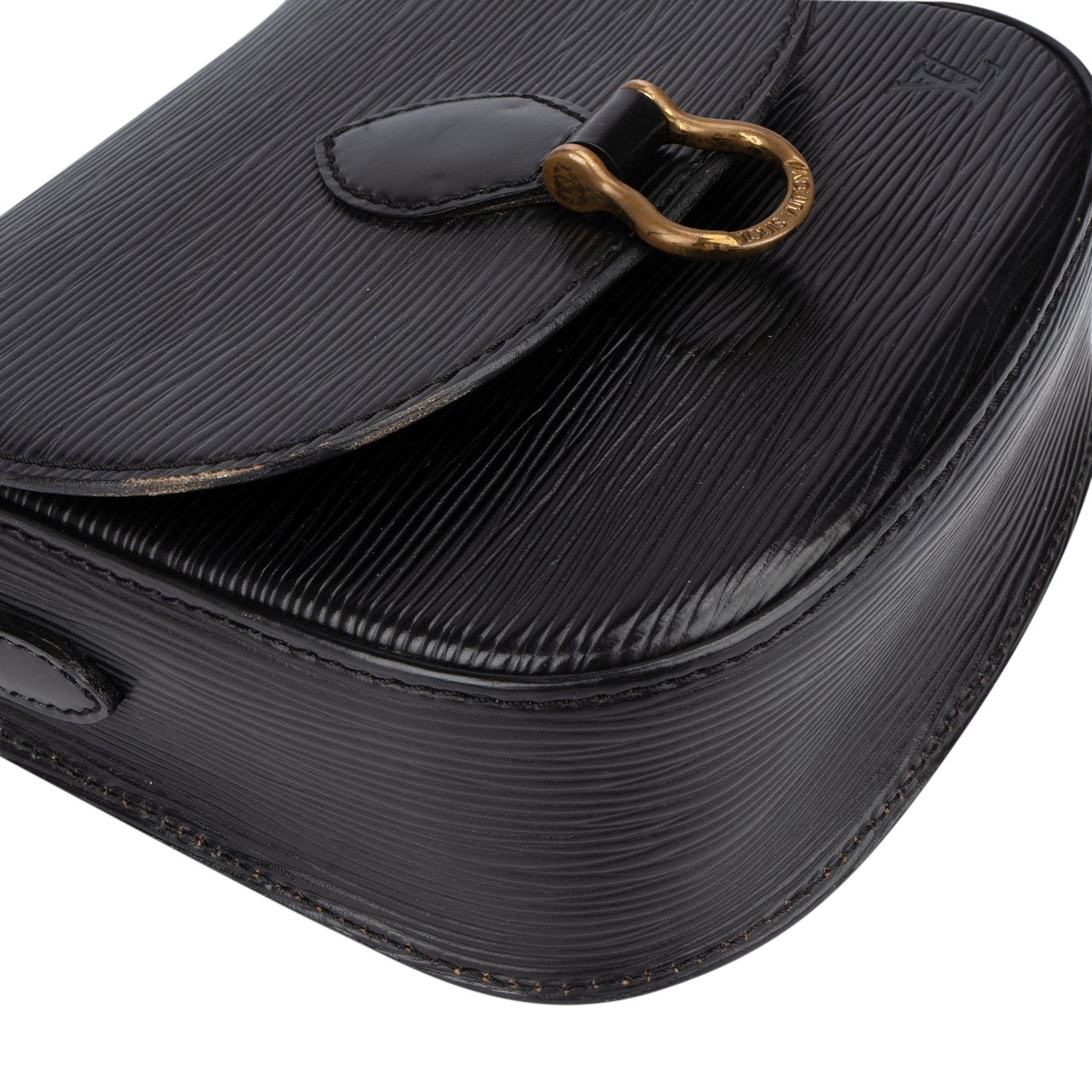 Louis Vuitton Louis Vuitton Noir Epi Leather Saint Cloud PM Crossbody Bag Zwart