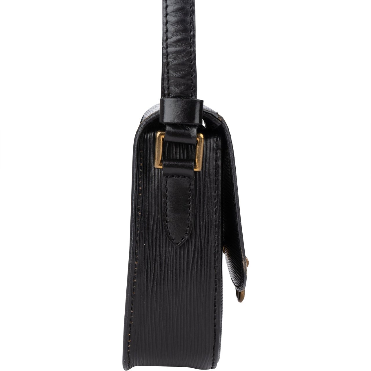 Louis Vuitton Louis Vuitton Noir Epi Leather Saint Cloud PM Crossbody Bag Zwart
