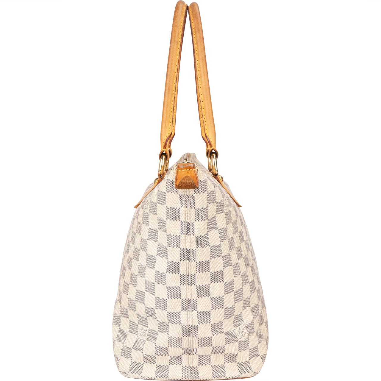 Louis Vuitton Damier Azur Monogram Saleya MM Handbag Wit