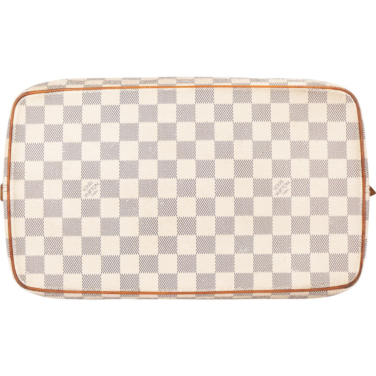 Louis Vuitton Damier Azur Monogram Saleya MM Handbag Wit
