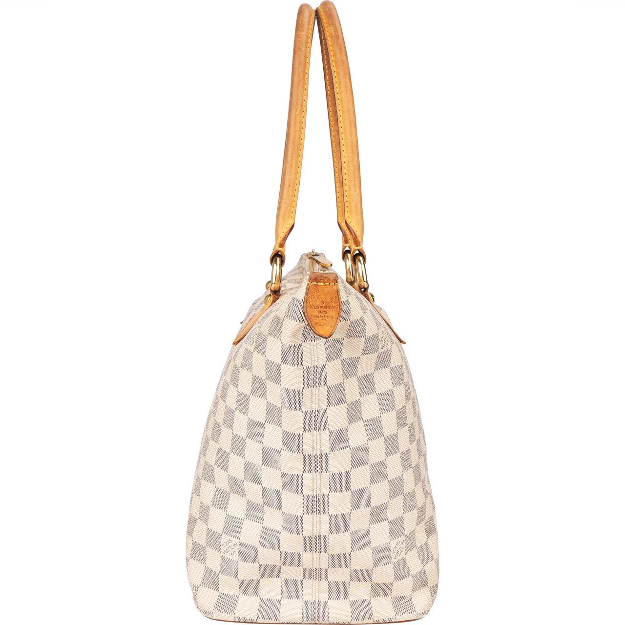 Louis Vuitton Damier Azur Monogram Saleya MM Handbag Wit