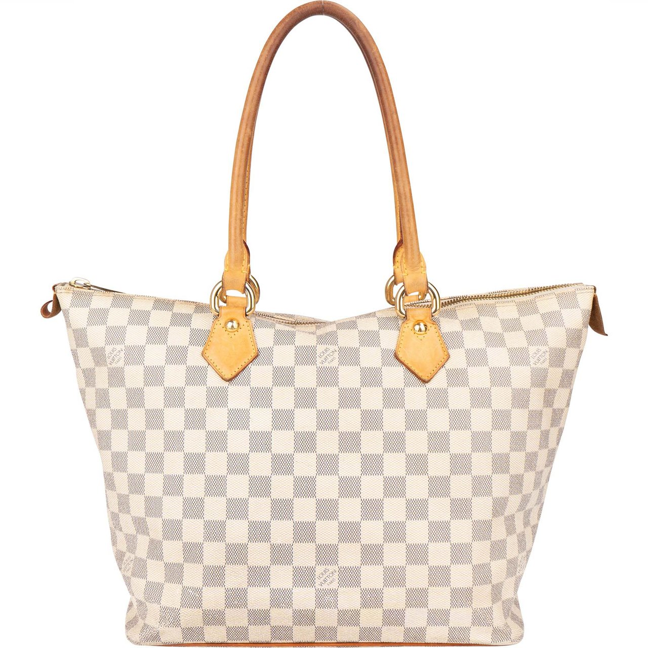 Louis Vuitton Louis Vuitton Damier Azur Monogram Saleya MM Handbag Wit