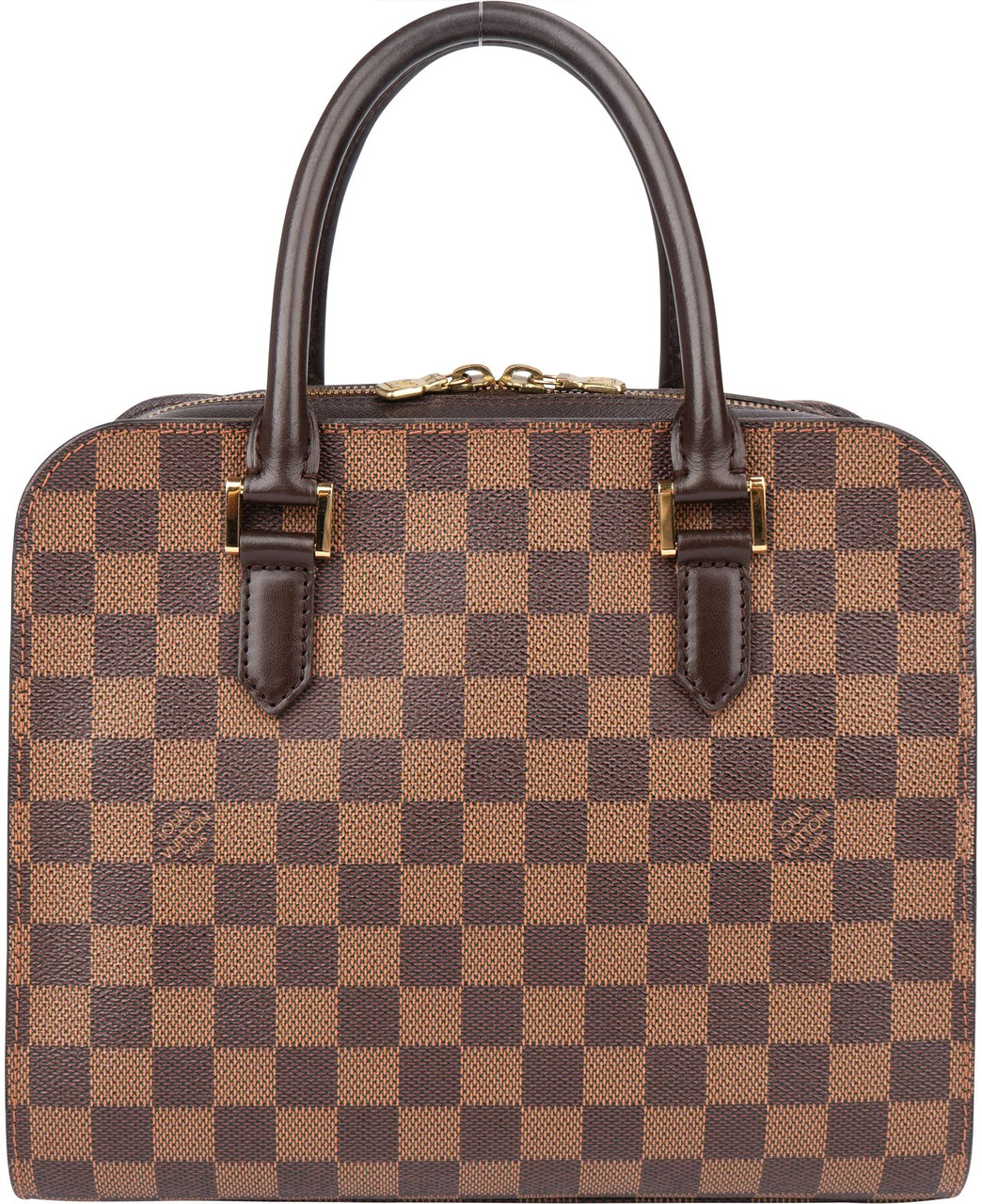 Louis Vuitton Damier Ebene Monogram Triana Handbag Bruin