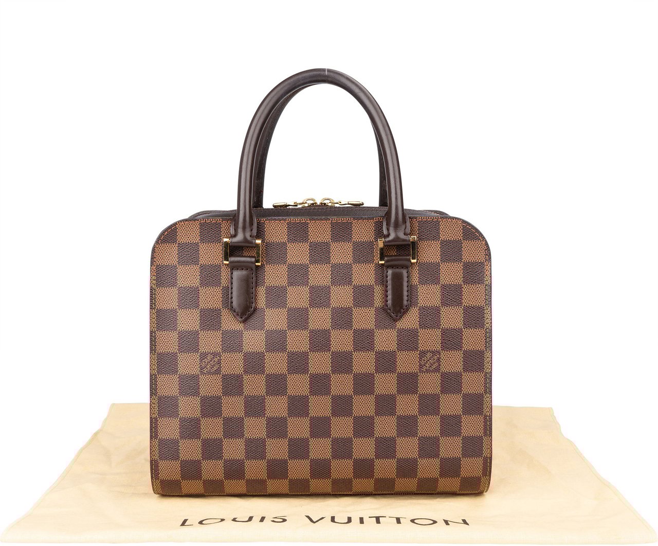 Louis Vuitton Louis Vuiton Damier Ebene Monogram Triana Handbag Bruin
