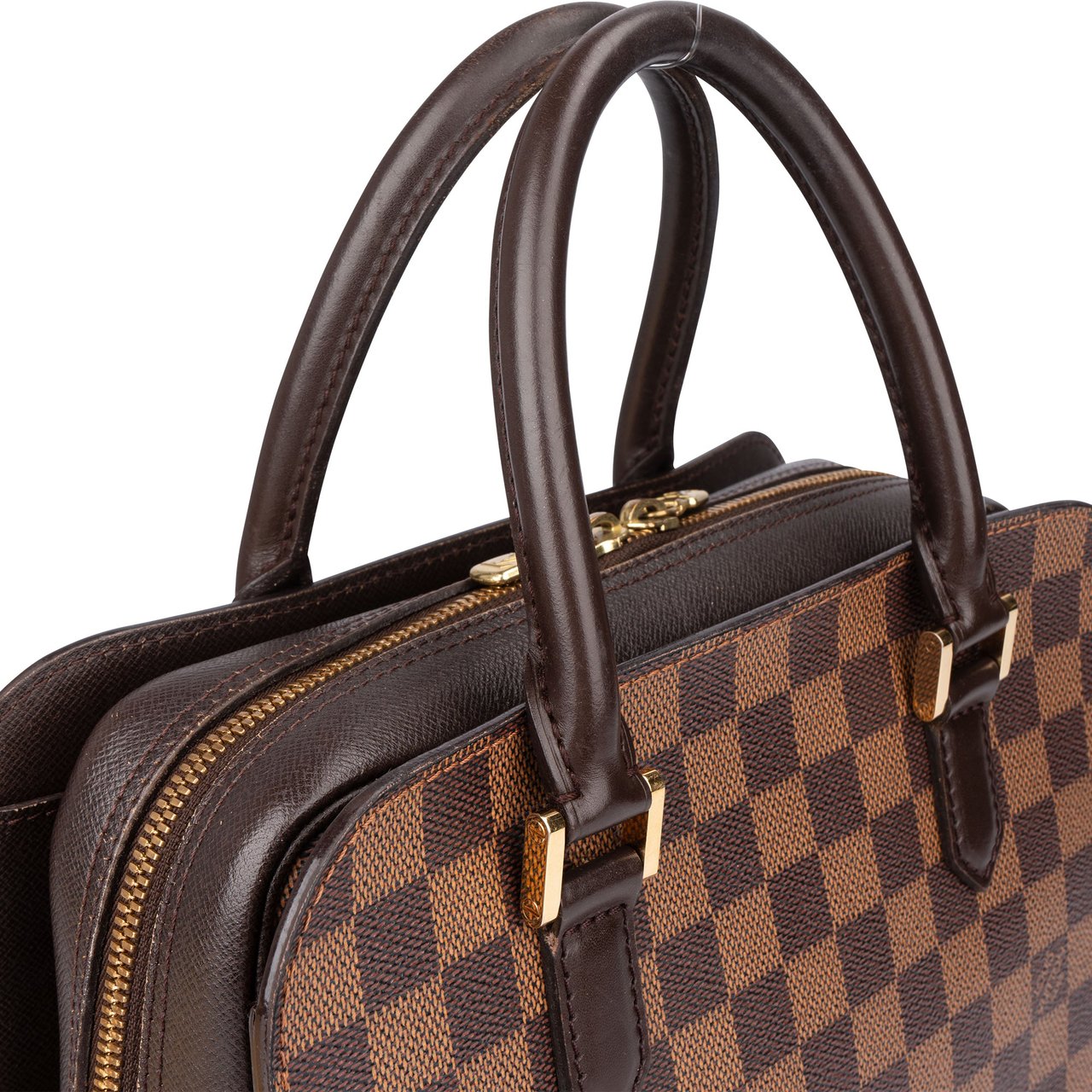 Louis Vuitton Damier Ebene Monogram Triana Handbag Bruin