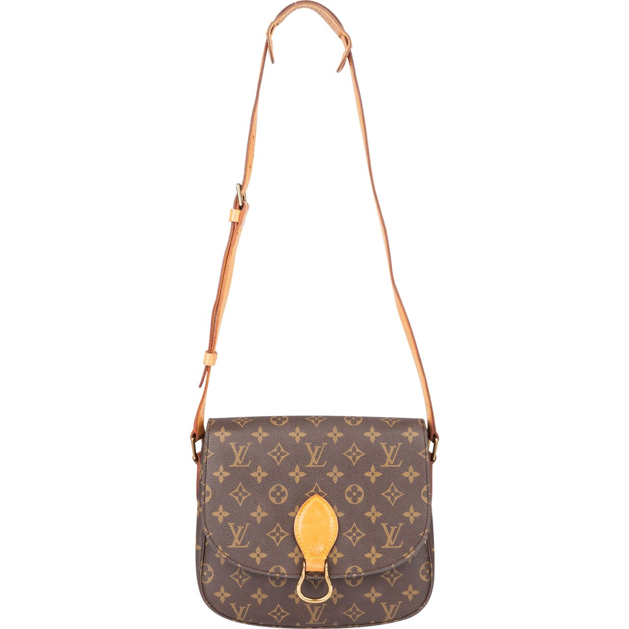Louis Vuitton Louis Vuitton Canvas Monogram Saint Cloud GM Crossbody Bag Bruin