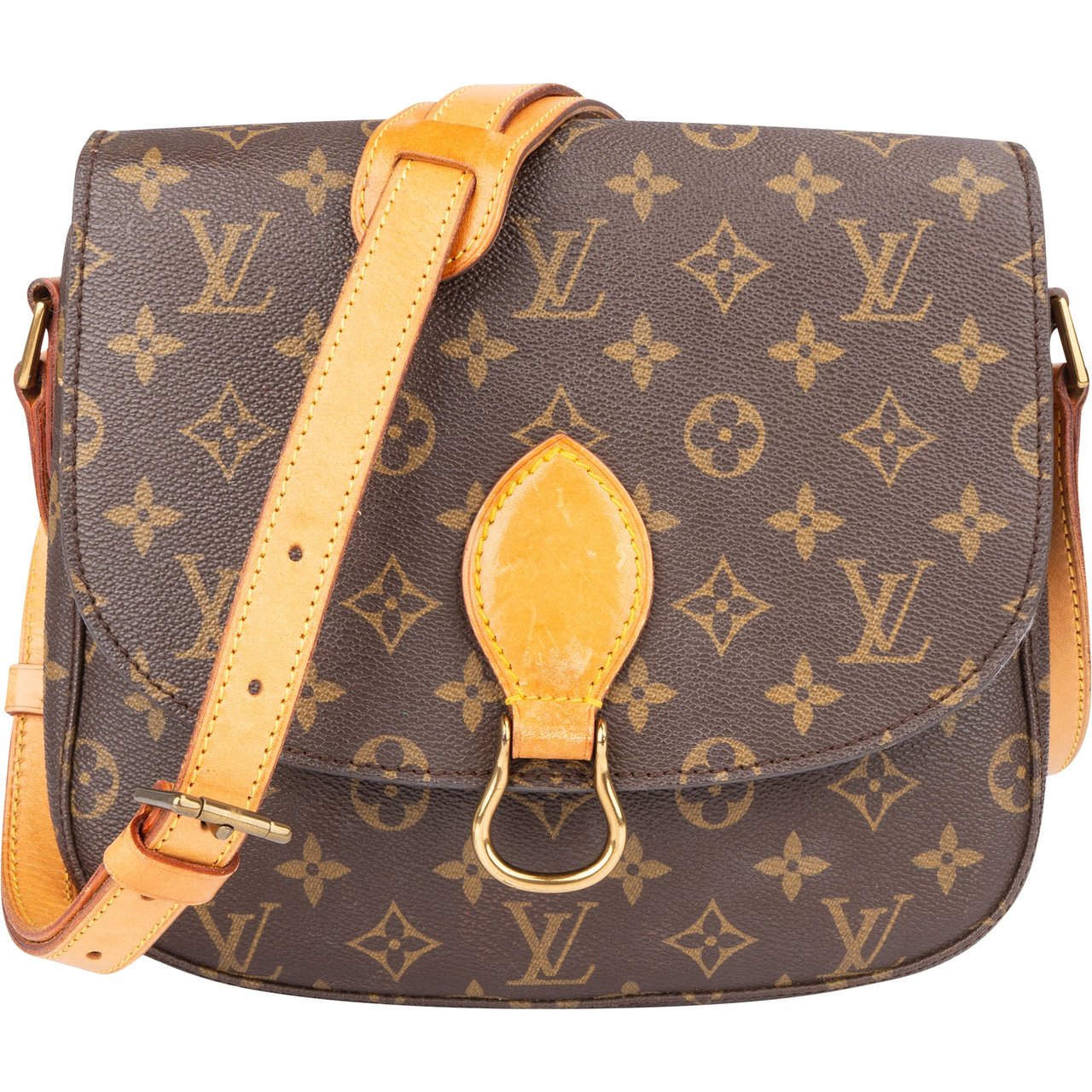 Louis Vuitton Louis Vuitton Canvas Monogram Saint Cloud GM Crossbody Bag Bruin