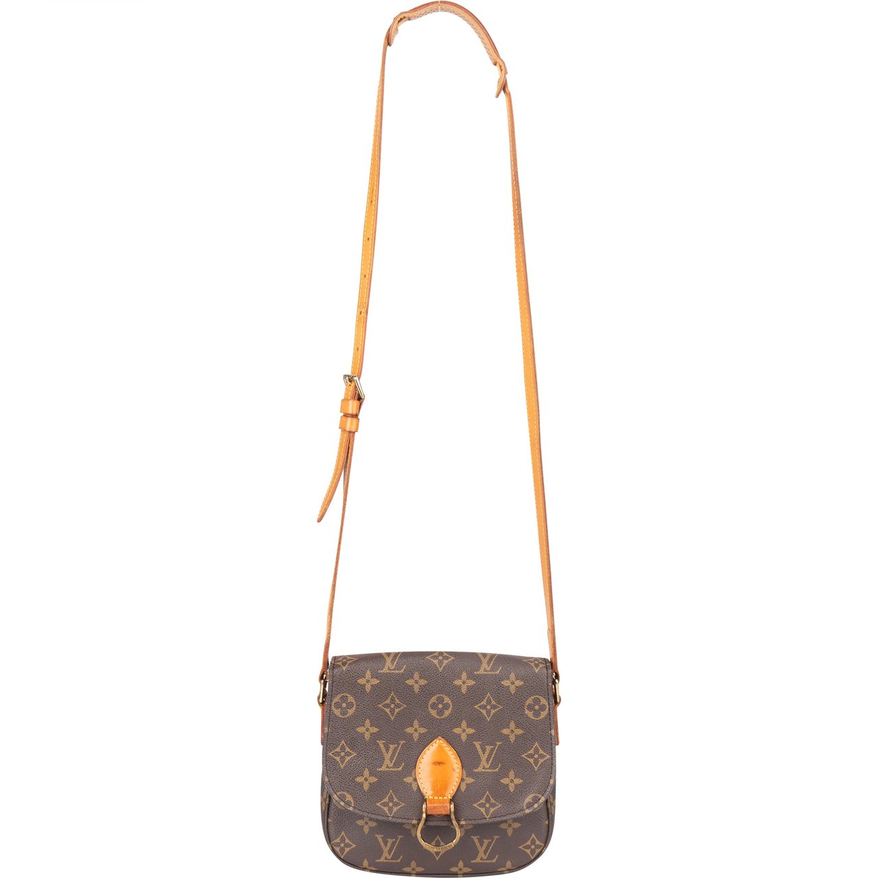 Louis Vuitton Louis Vuitton Canvas Monogram Saint Cloud MM Crossbody Bag Bruin