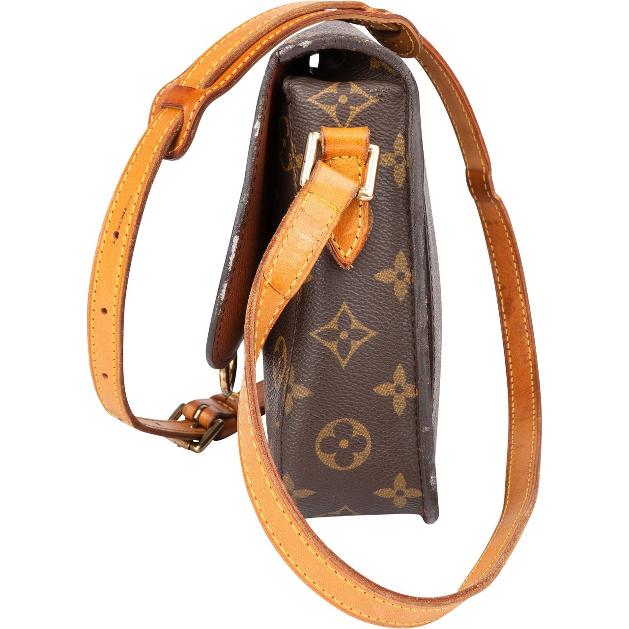 Louis Vuitton Louis Vuitton Canvas Monogram Saint Cloud MM Crossbody Bag Bruin