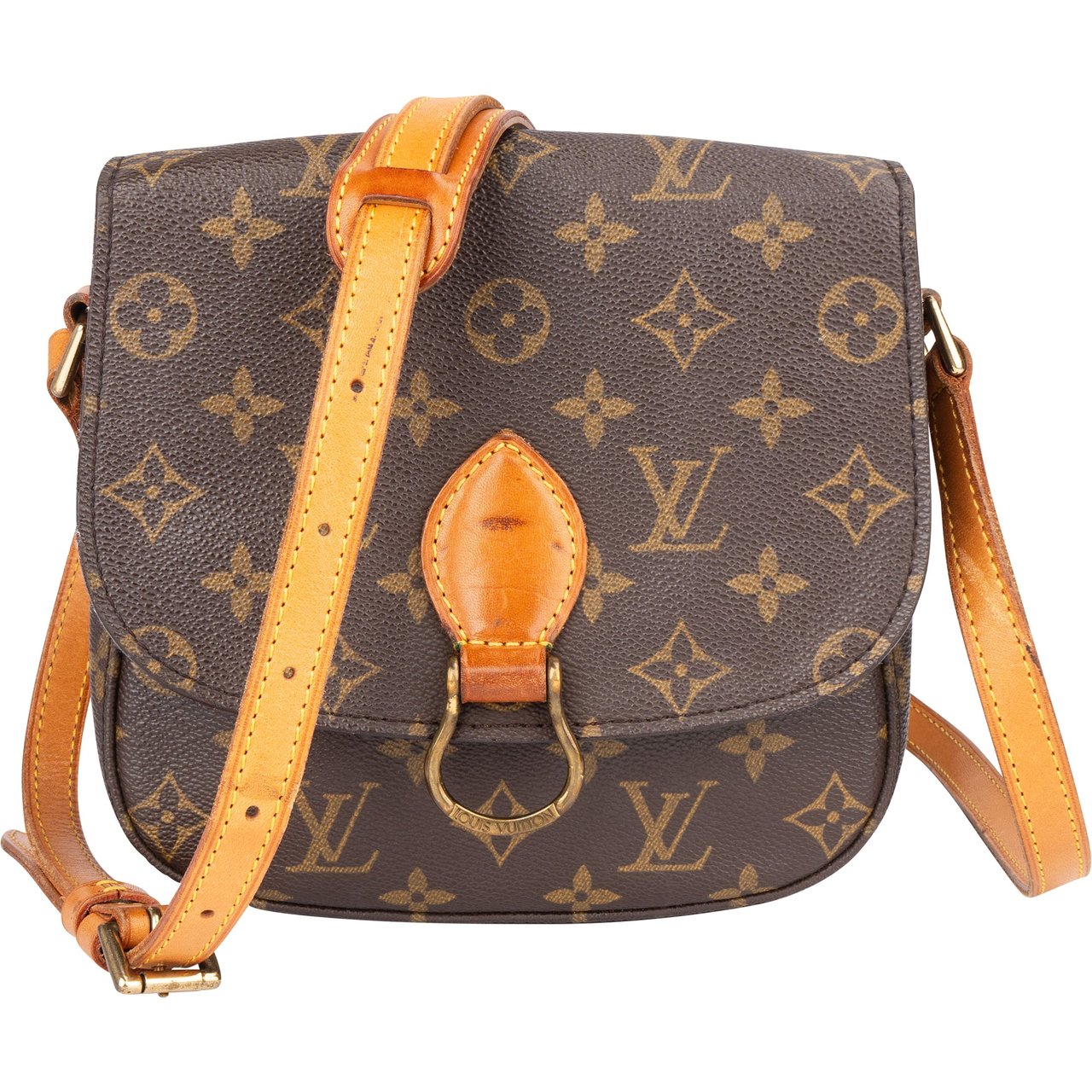 Louis Vuitton Louis Vuitton Canvas Monogram Saint Cloud MM Crossbody Bag Bruin