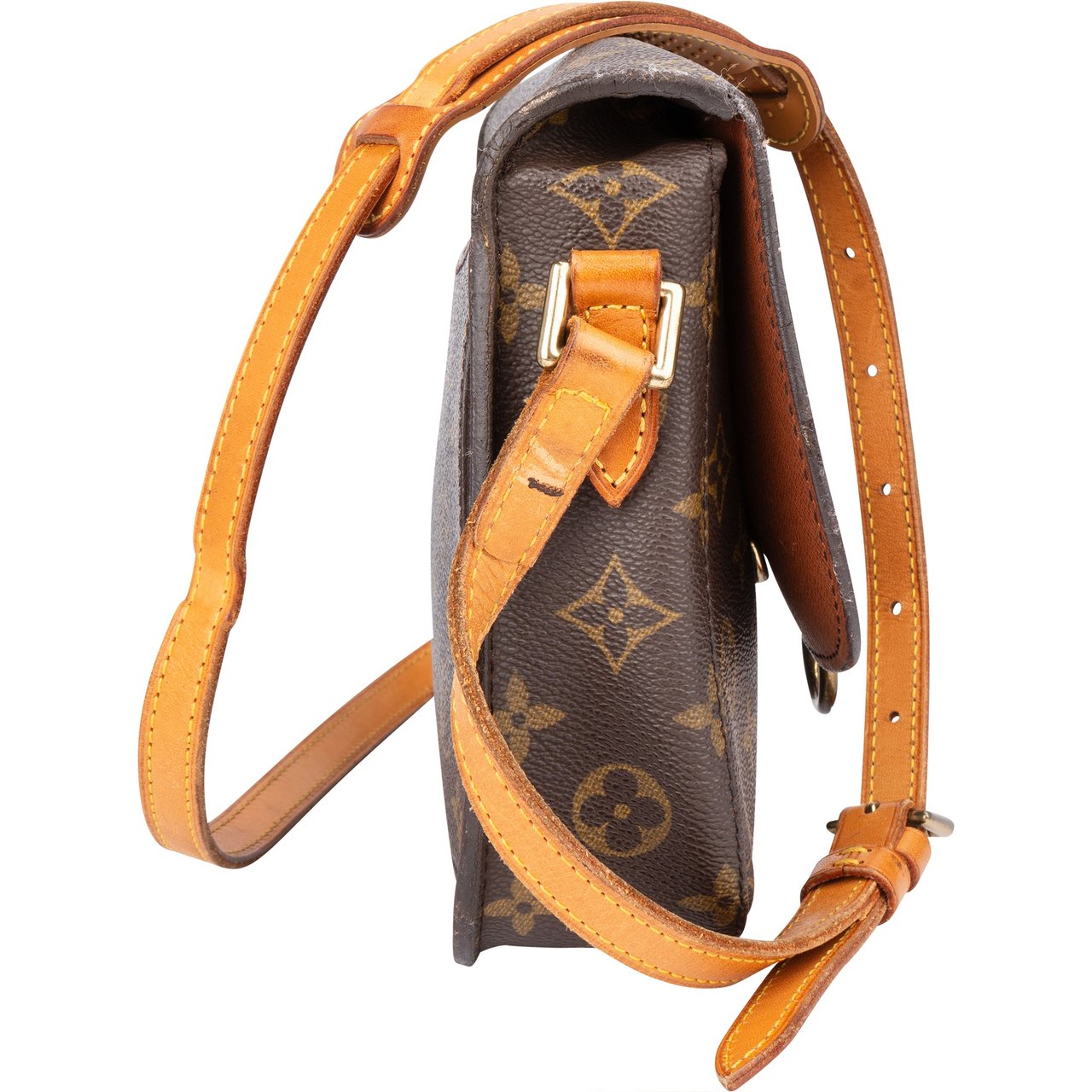 Louis Vuitton Louis Vuitton Canvas Monogram Saint Cloud MM Crossbody Bag Bruin